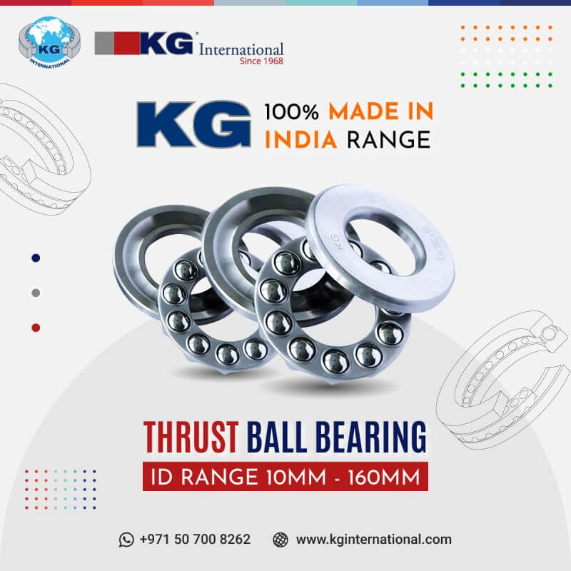 Thurst Ball Bearing – KG 100% Made In India Range – Social Media