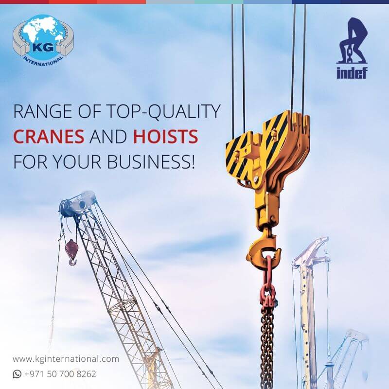 Range Of Top Quality Cranes And Hoists – Social Media