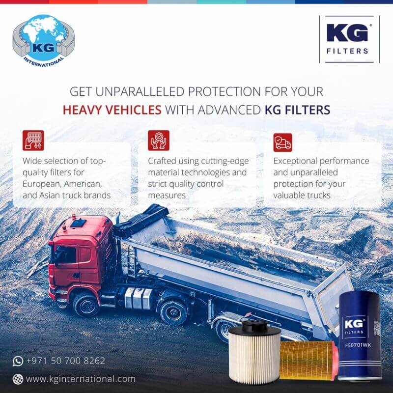 Heavy Vehicles With Advanced KG Filters – Social Media