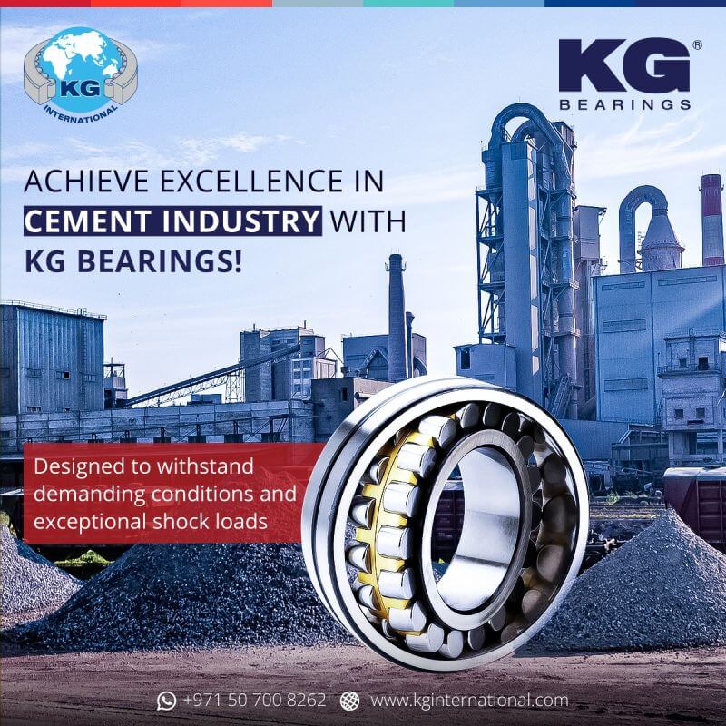 Achieve Excellence In Cement Industry With KG Bearings – Social Media