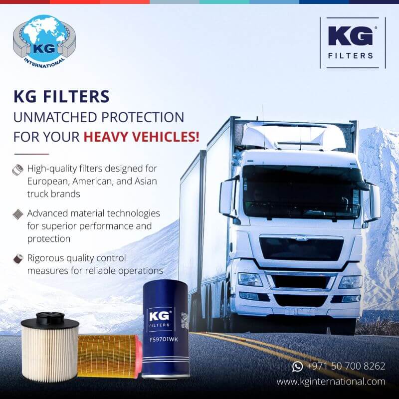 KG Filters Unmatched Protection For Heavy Vehicles – Social Media