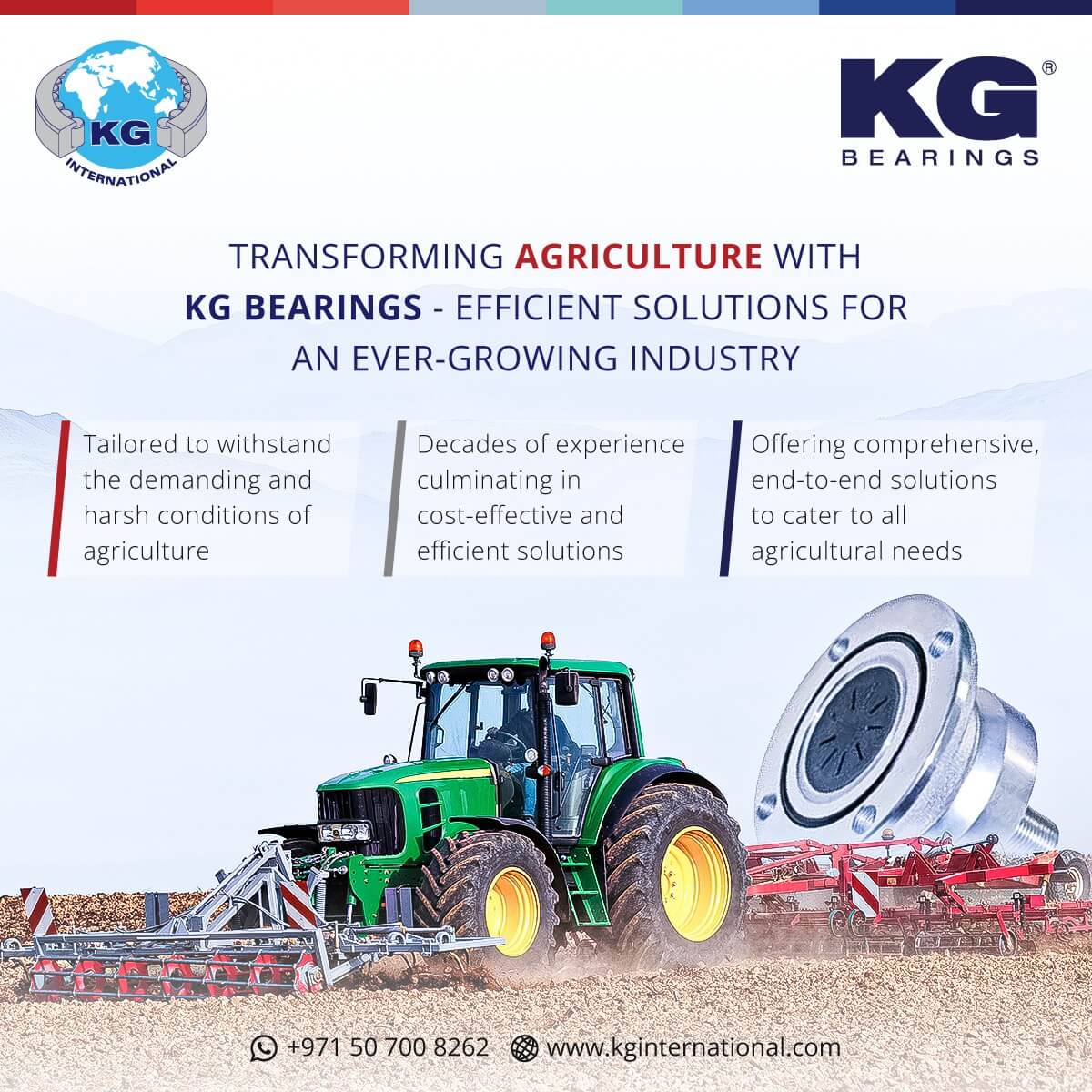 Transforming  Agriculture With Kg Bearings  –  Social Media