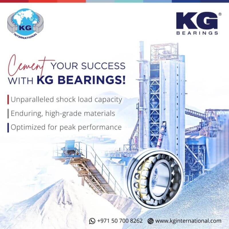 Cement Your Success With KG Bearings    –   Social Media