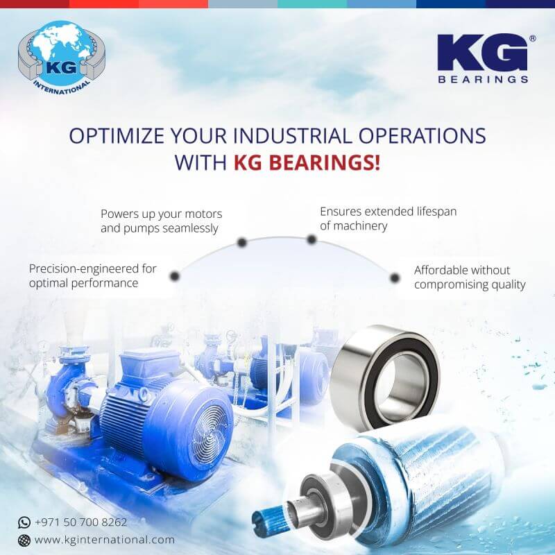 Optimize Your Industrial Operations With KG Bearings  –  Social Media