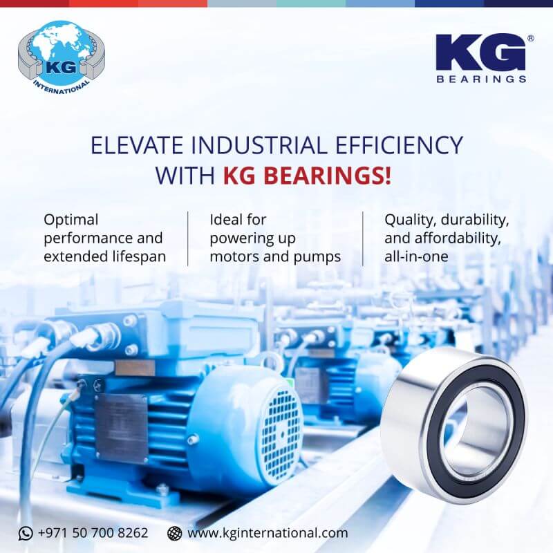 Elevate Industrial Efficiency With KG Bearings –   Social Media