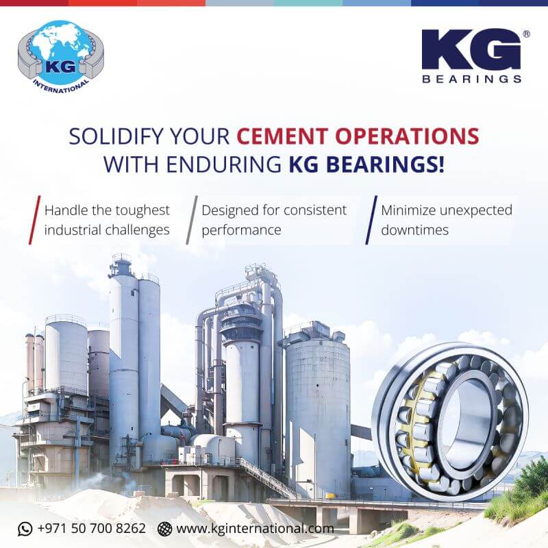 Solidify Your Cement Operations With Enduring KG Bearings  –   Social Media