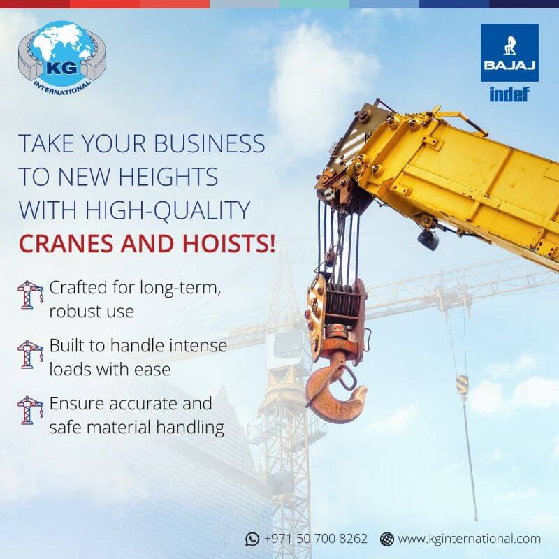 Take Your Business To New Heights With High Quality Cranes and Hoists   –   Social Media
