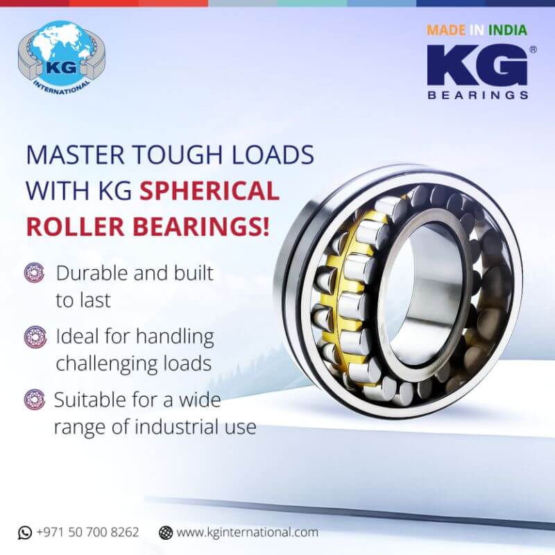 Master Tough Loads With KG Spherical Roller Bearings   –   Social Media