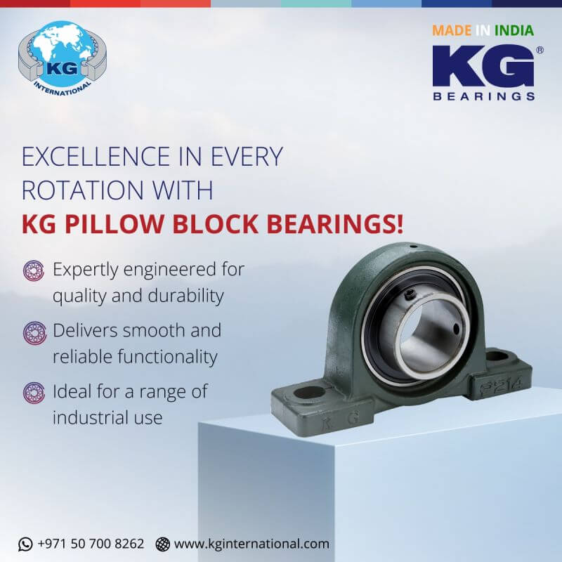 Excellence In Every Rotation With KG Pillow Block Bearings   –   Social Media