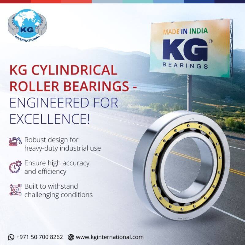 KG Cylindrical Roller Bearings –  Engineered For Excellence  –   Social Media