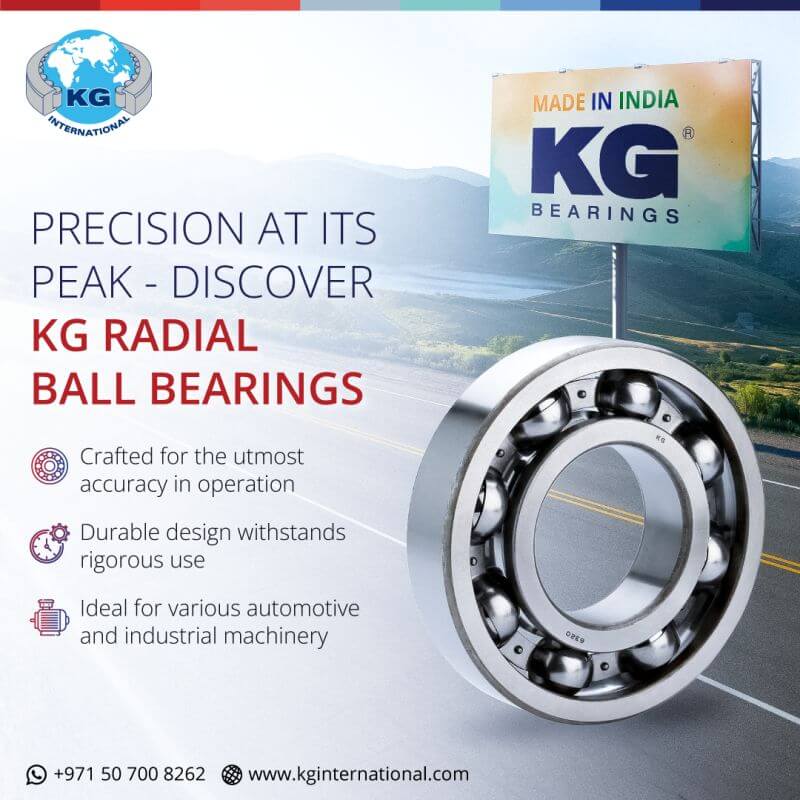 Precision At Its Peak- Discover KG Radial Ball Bearings  –   Social Media