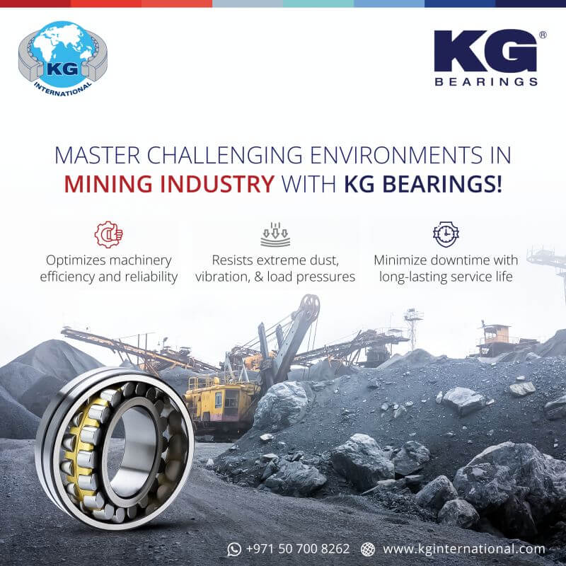 Master Challenging Environments In Mining Industry With KG Bearings –   Social Media